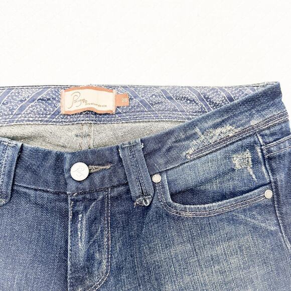 Paige Pico Dark Wash Denim Bootcut Jeans Size 28 - Picture 5 of 6